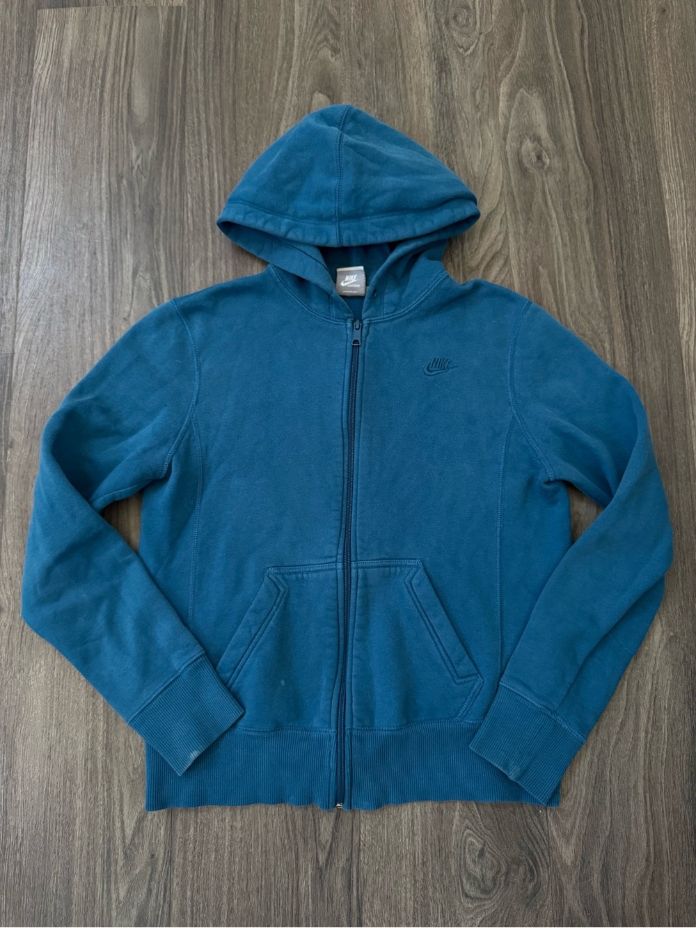 Nike Women's Teal Full-Zip Hooded Sweatshirt